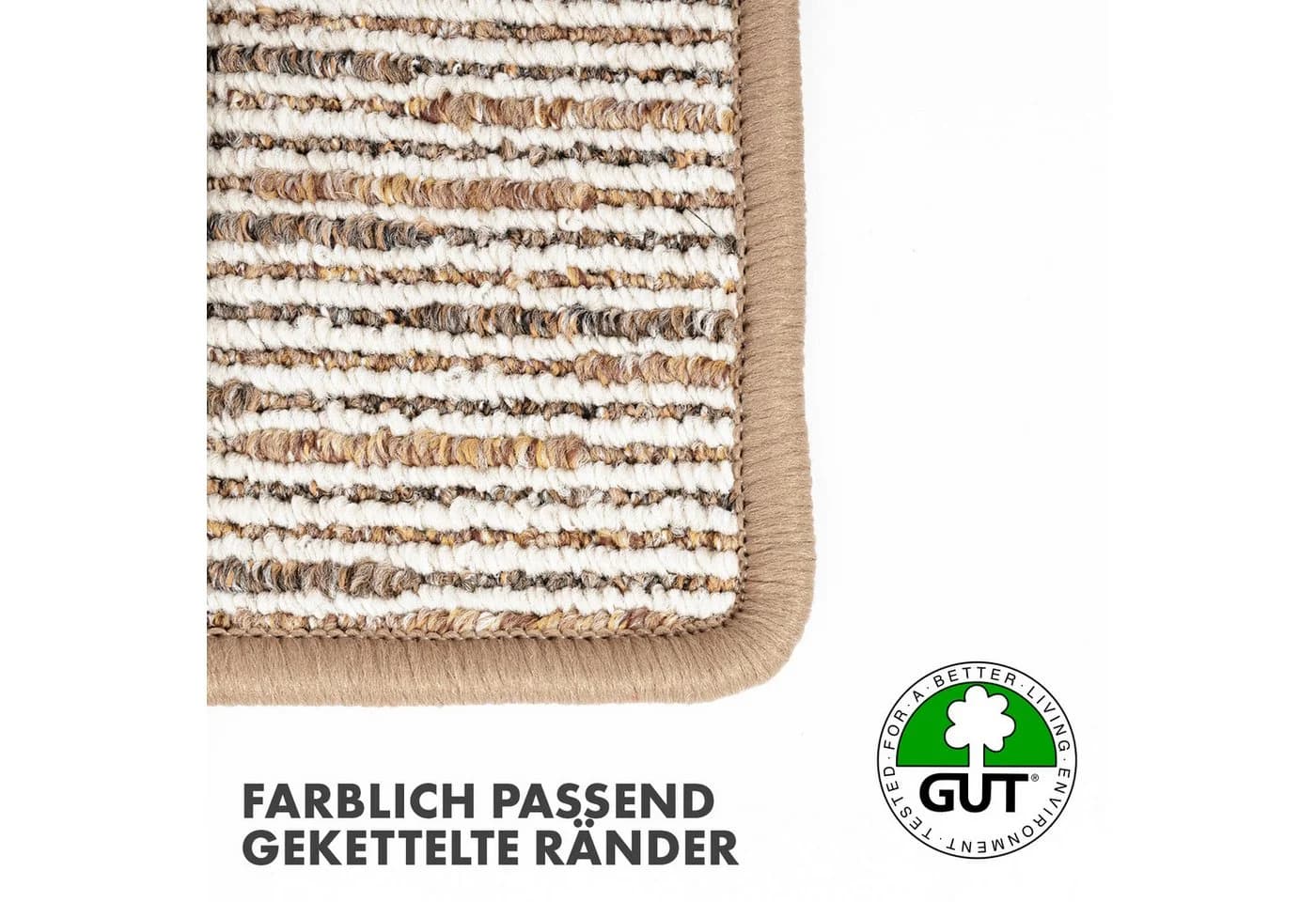 Kubus Bettumrandung Genf 3-teiliges Set Beige Polypropylen - Bild 4