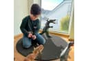 Kubus Kinderteppich Turtle Rund Anthrazit Polypropylen Bild 1