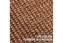 Kubus Kratzmatte für Katzen, Rund, Sisal Kratzteppich, Braun Bild 1