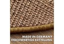 Kubus Kratzmatte für Katzen, Rund, Sisal Kratzteppich, Braun Bild 5