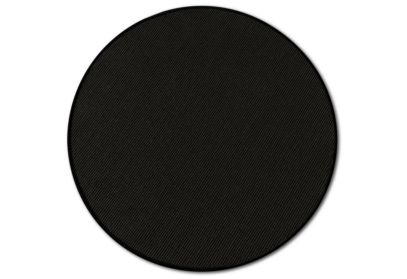 Kubus Kratzmatte für Katzen, Rund, Sisal Kratzteppich, Schwarz - Bild 2