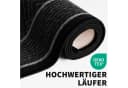 Kubus Teppich Läufer Raute Anthrazit Silber Braun Beige Polyamid Bild 3