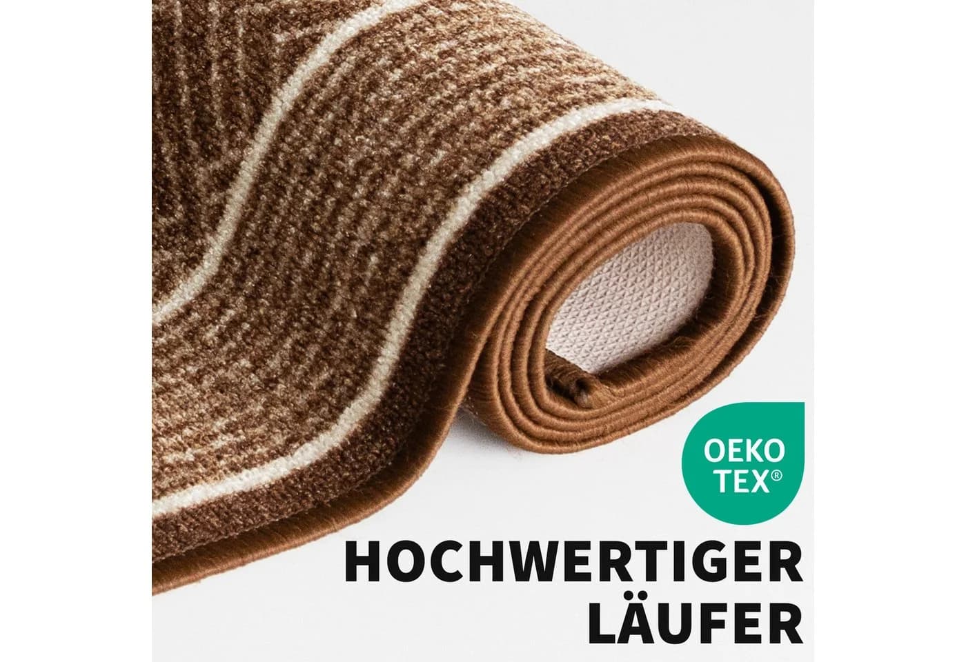 Kubus Teppich Läufer Raute Polyamid Rautenmuster 80 cm Breite - Bild 3
