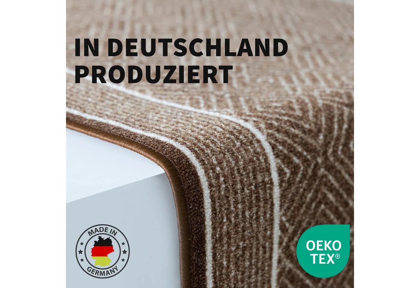Kubus Teppich Läufer Raute Polyamid Rautenmuster 80 cm Breite - Bild 4
