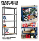 Kubus Schwerlastregal Anthrazit-Grau Lagerregal für Keller Bild 4