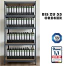 Kubus Schwerlastregal Anthrazit-Grau Lagerregal für Keller Bild 5