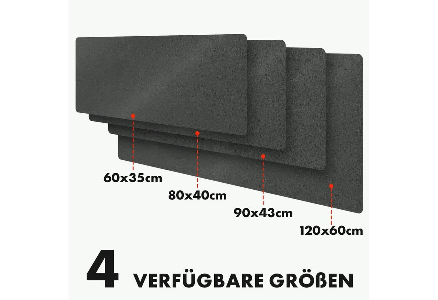 Kubus Platzset Schreibtischunterlage Avanti Rutschfest Kunstleder - Bild 4