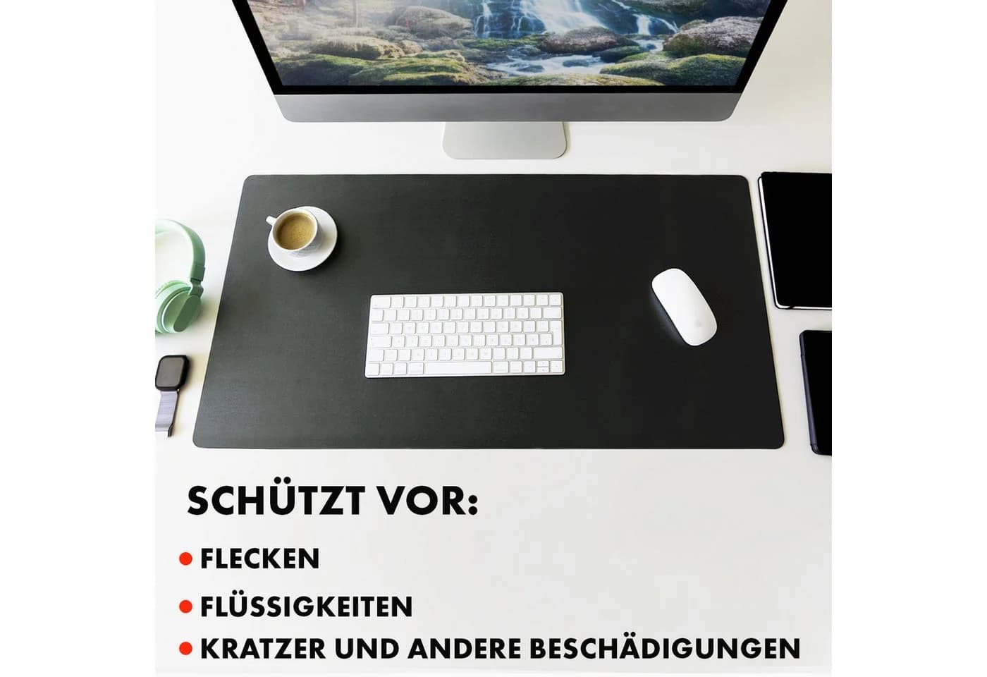 Kubus Platzset Schreibtischunterlage Avanti Rutschfest Kunstleder - Bild 5