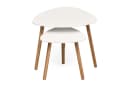 Kubus Couchtisch 2er Set Denali Weiß/Braun Bambus MDF Bild 2