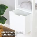 Kubus Hochschrank Vermont Weiß MDF Bad Bild 3
