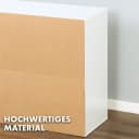 Kubus Standregal Livia, weißes Holzregal mit sechs Fächern Bild 4