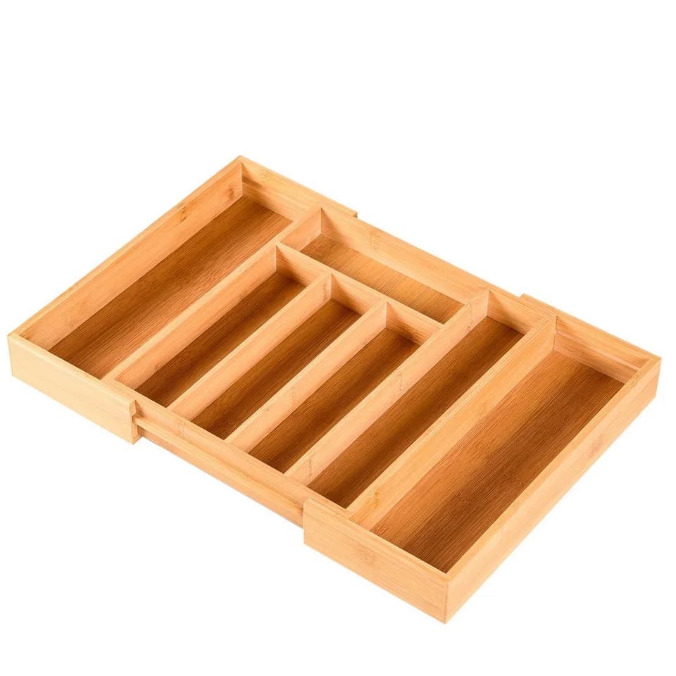 Kubus Besteckkasten Harmony Bambus Verstellbar Braun - Bild 2