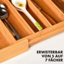 Kubus Besteckkasten Harmony Bambus Verstellbar Braun Bild 3