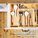 Kubus Besteckkasten Harmony Bambus Verstellbar Braun Bild 5