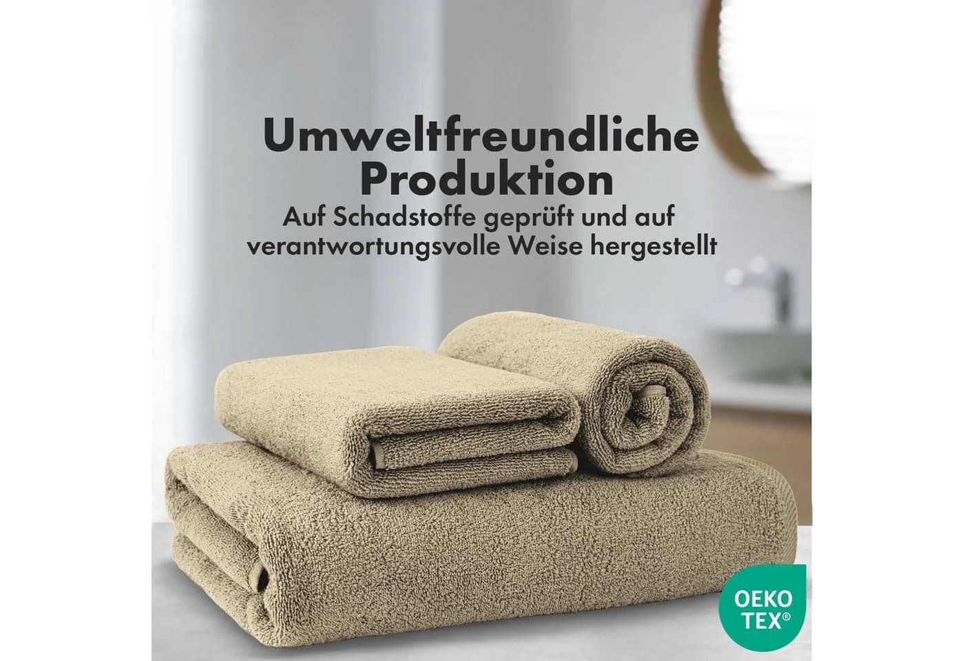 Kubus Handtuch Loomify Baumwolle Oeko-Tex Made in Green - Bild 5
