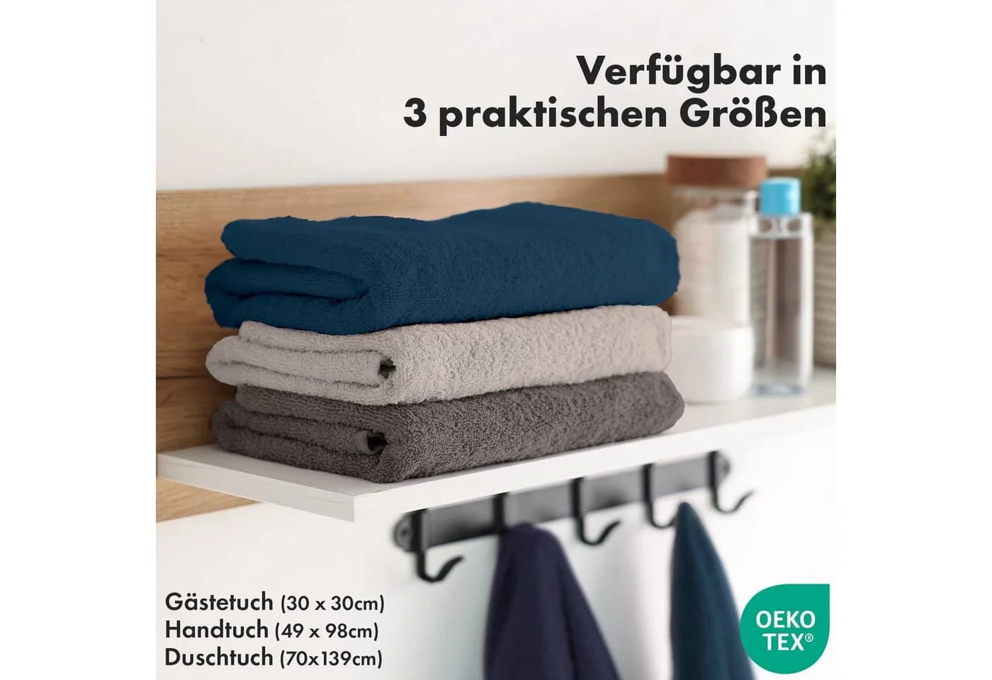 Kubus Handtuch Loomify Türkis 100% Baumwolle Oeko-Tex
