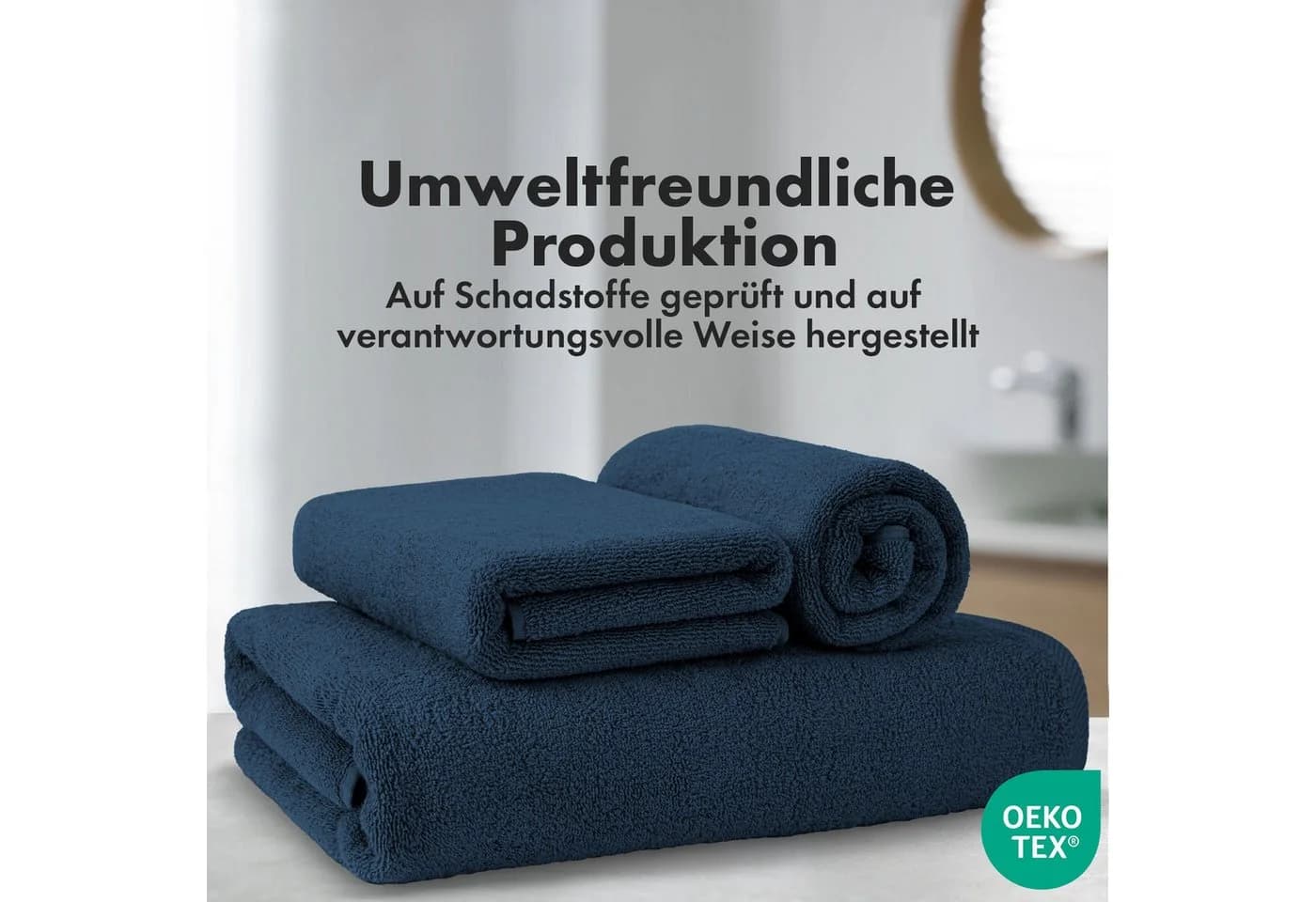 Kubus Handtuch Loomify Türkis 100% Baumwolle Oeko-Tex - Bild 5