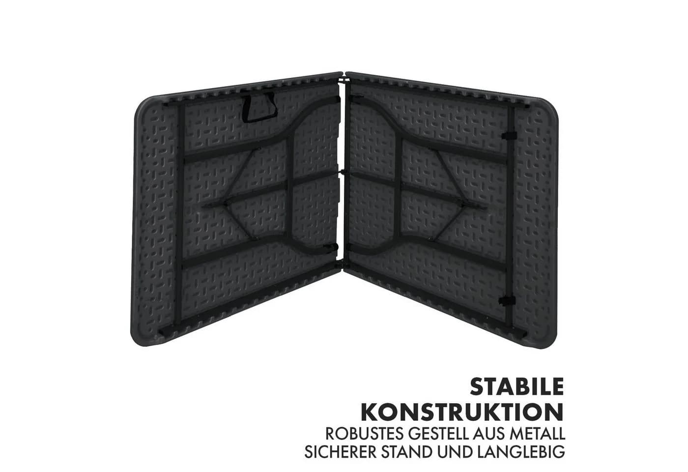 Kubus Campingtisch Nagoya Klapptisch Schwarz - Bild 3