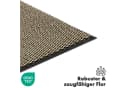 Kubus Dirtstopper Pro Fußmatte Schwarz Anthrazit TPE-Rückseite Bild 4