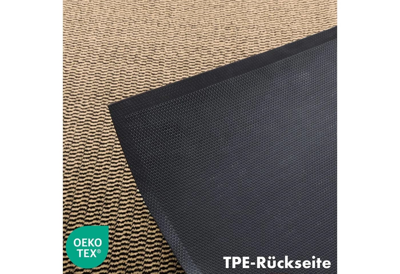 Kubus Dirtstopper Pro Fußmatte Schwarz Anthrazit TPE-Rückseite - Bild 5