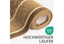 Kubus Teppich Läufer Raute Polyamid Rautenmuster Beige Bild 3