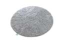 Kubus Duschmatte Elara Runde Badematte Silber Mikrofaser Bild 2