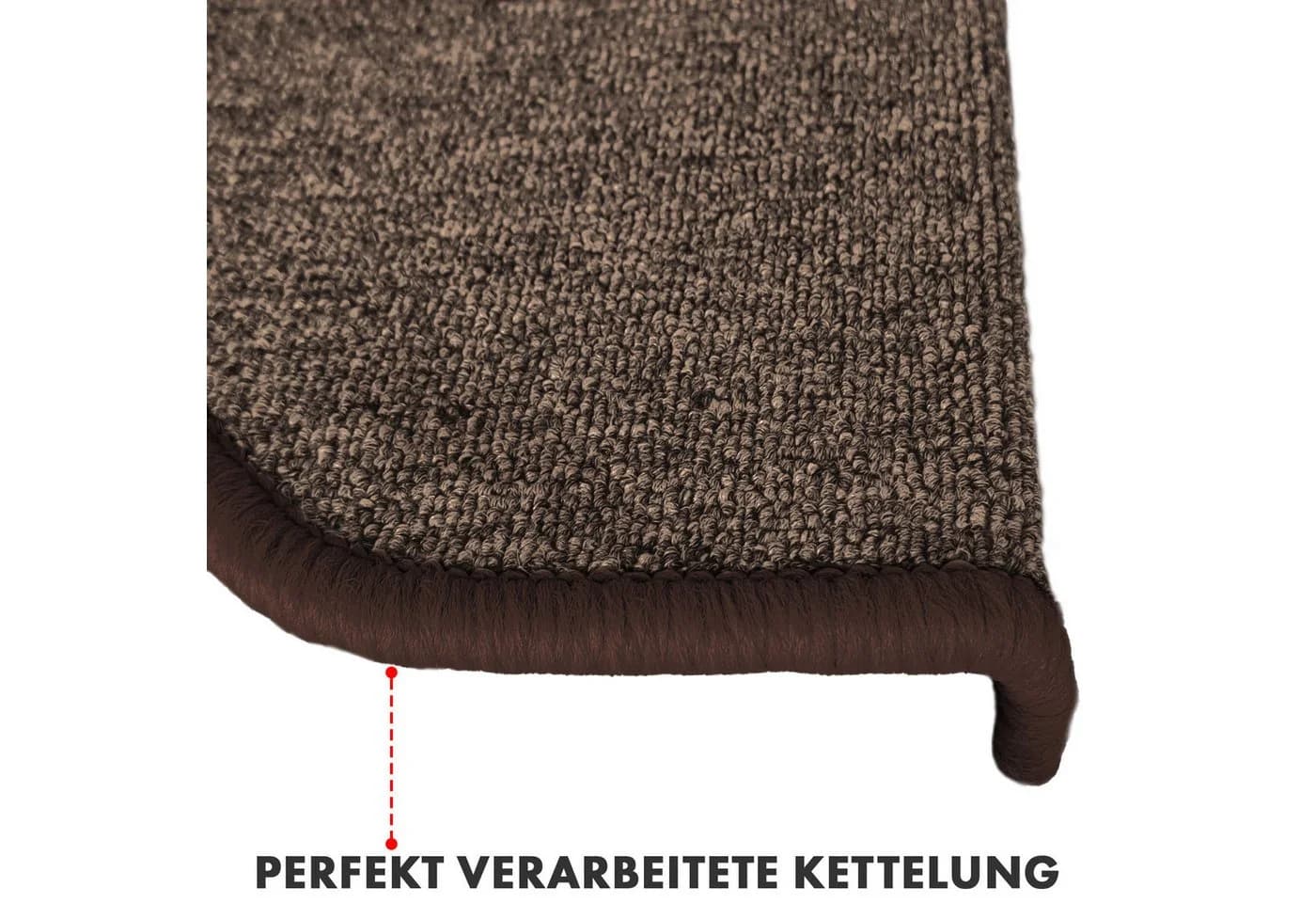 Kubus Stufenmatte Metroline Rutschfest Pflegeleicht Braun - Bild 5
