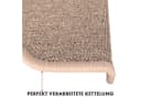 Kubus Stufenmatte Metroline Beige Rutschfest & Pflegeleicht Bild 5