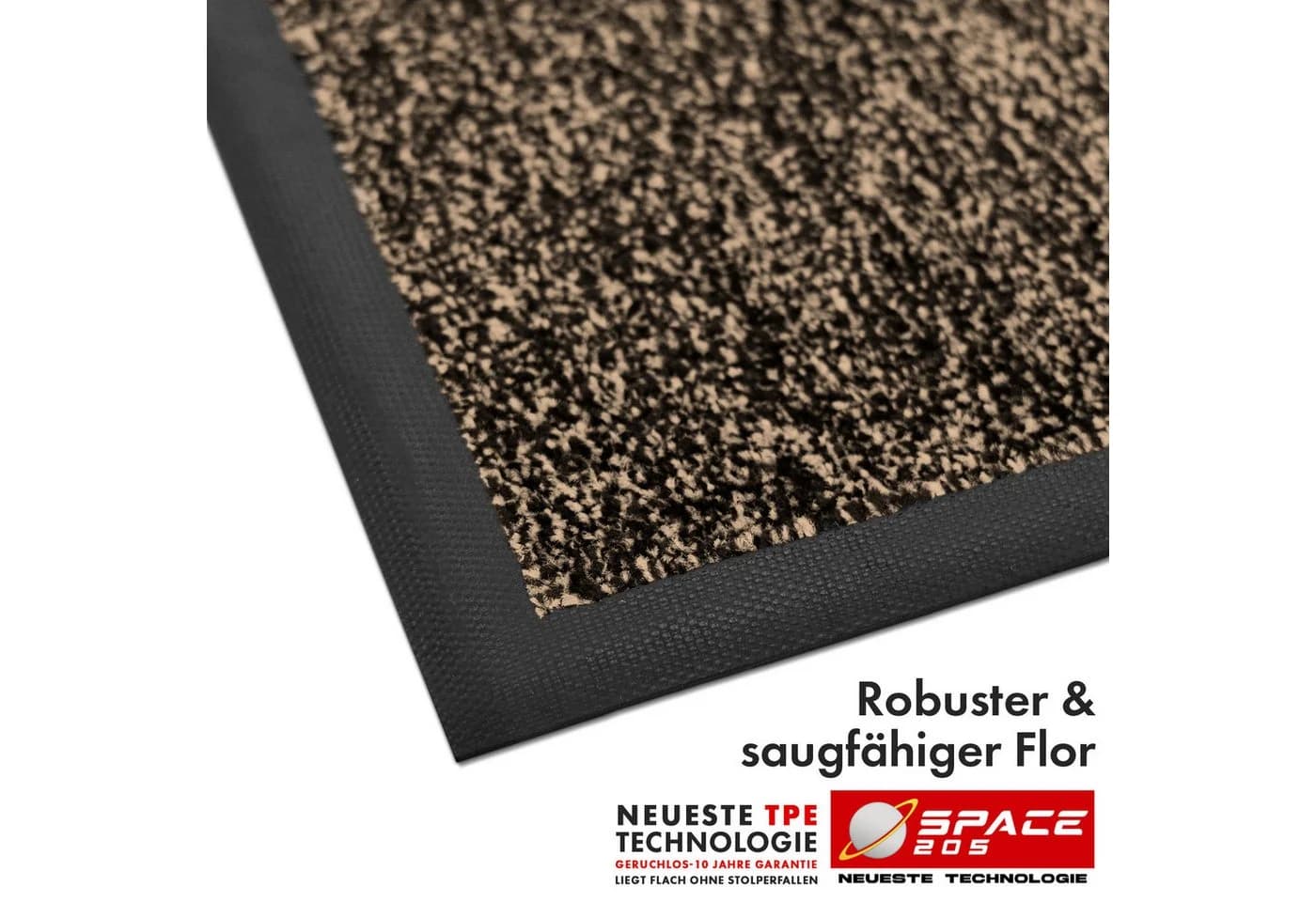 Kubus Griptex Schmutzfangmatte Braun Hochabsorbierend Rutschfest - Bild 3