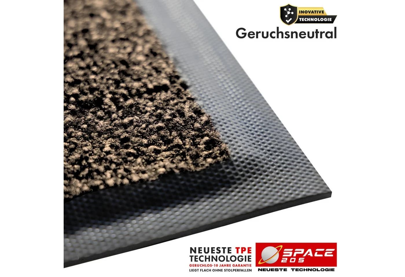Kubus Griptex Schmutzfangmatte Braun Hochabsorbierend Rutschfest - Bild 4