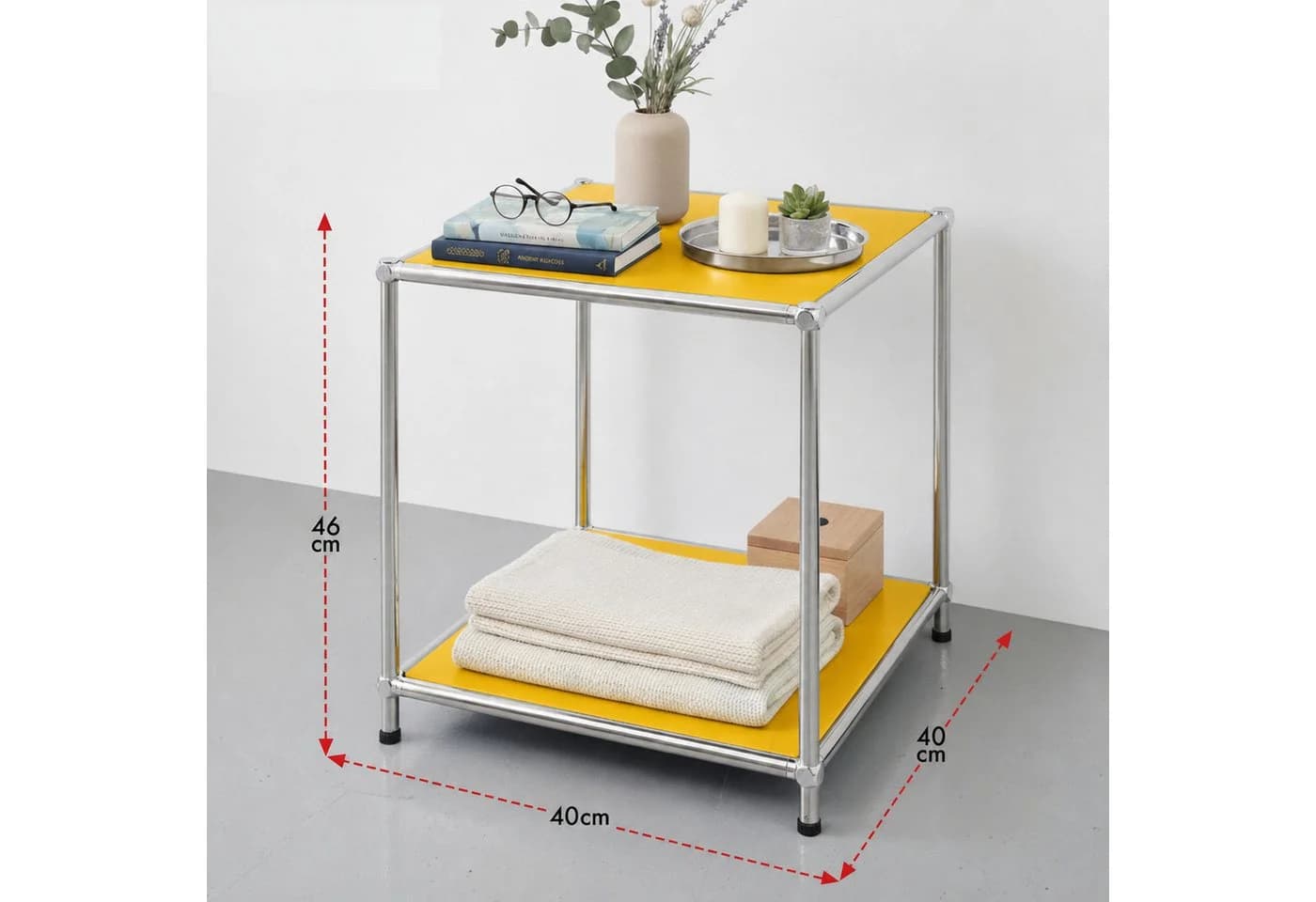 Kubus Standregal Urban Pure MK-012 Gelb 2 Ablageflächen Kompakt - Bild 3
