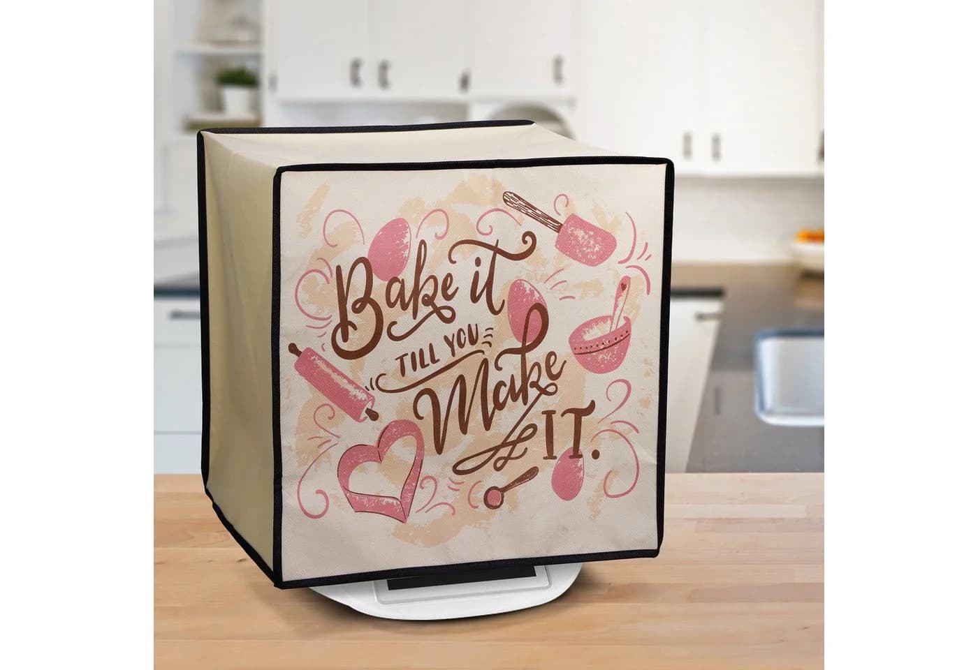 kwmobile Abdeckhaube für Thermomix TM5 / TM6 - Beige/Braun