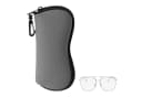 kwmobile Brillenetui Grau Neopren mit Karabiner Bild 2