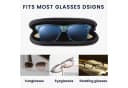 kwmobile Brillenetui Grau Neopren mit Karabiner Bild 5