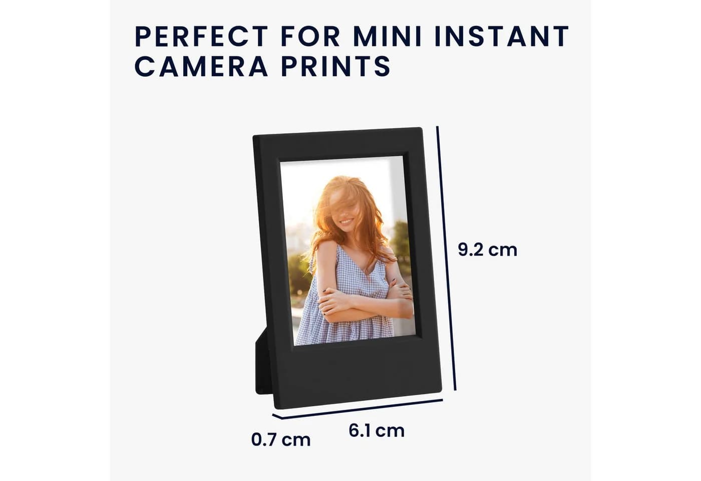 kwmobile Bilderrahmen-Set 4x Mini Fotorahmen Bunt ABS