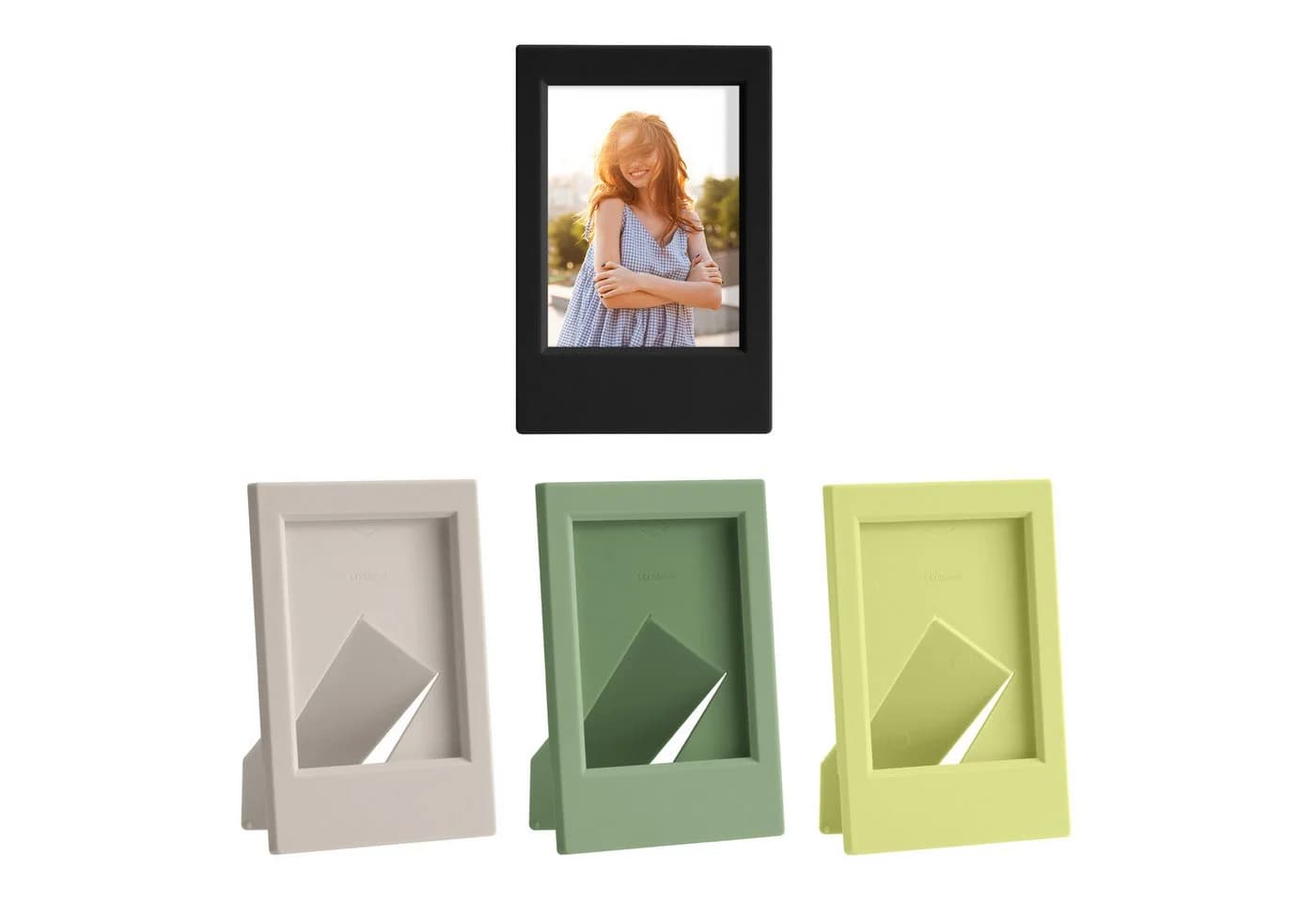kwmobile Bilderrahmen-Set 4x Mini Fotorahmen Bunt ABS - Bild 2
