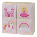 Navaris Aufbewahrungsbox Kinderzimmer 4er Set Prinzessin Rosa Bild 2
