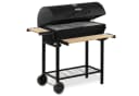 BBQ-Toro Holzkohlegrillwagen Schwarz mit Thermometer & Smoker Bild 2
