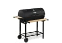 BBQ-Toro Holzkohlegrillwagen Schwarz mit Thermometer & Smoker Bild 4