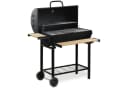 BBQ-Toro Holzkohlegrillwagen Schwarz mit Thermometer & Smoker Bild 5