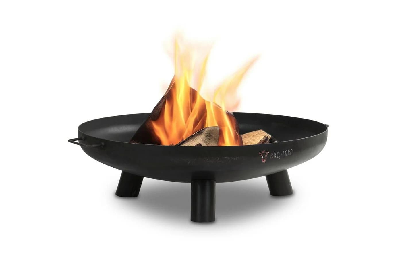 BBQ-Toro Feuerschale Schwarz mit Griffen und Standbeinen - Bild 2