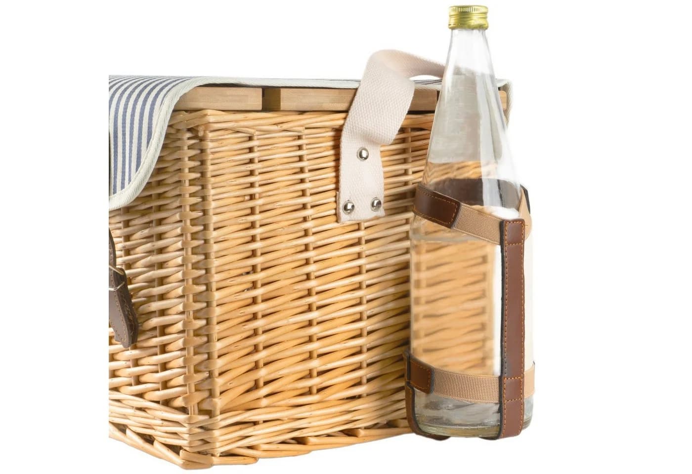CampFeuer Picknickkorb 4 Personen 25-teilig mit Serviertisch und Geschirr-Set - Bild 5
