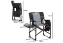 CampFeuer Faltstuhl Campingstuhl Grau mit Tisch Bild 1