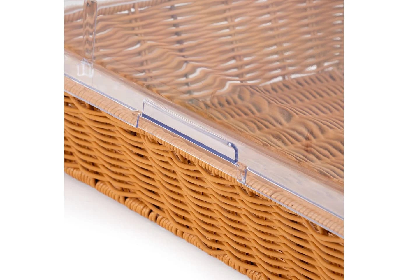Mahlzeit Brotkorb Rattanoptik mit Rolltop-Deckel Beige/Braun - Bild 5