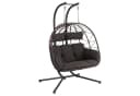 HinHocker Hängesessel für 2 Personen Braun XXL Hängeschaukel Indoor Outdoor Bild 2