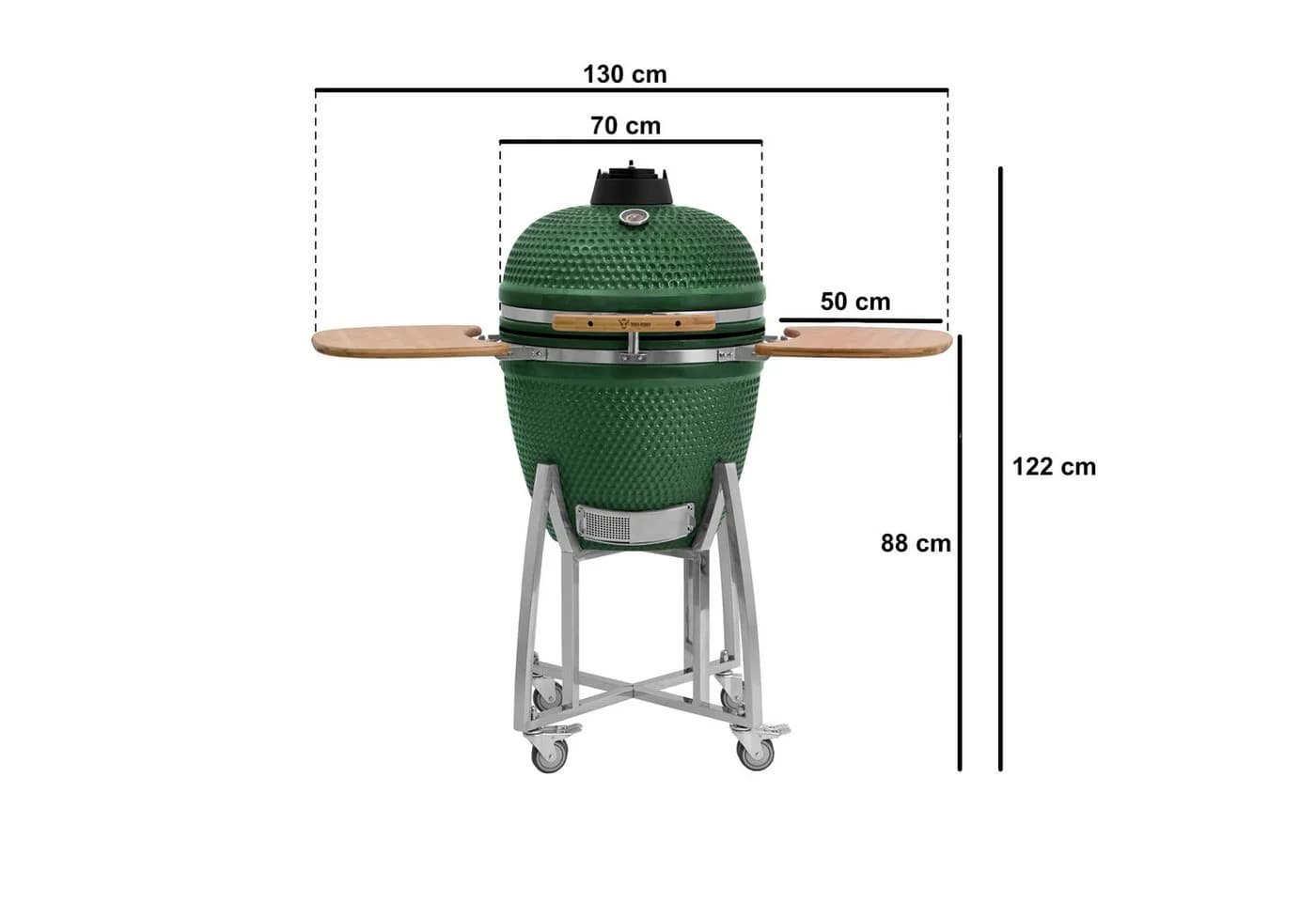 BBQ-Toro Keramikgrill KURO 52 cm Grün