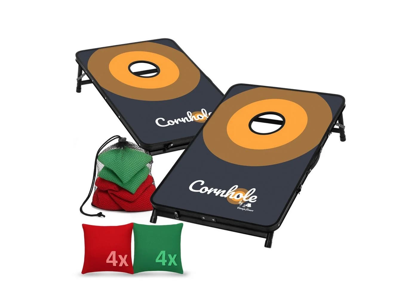CampFeuer Offizielles Cornhole Spiel Outdoor, Spiel Set mit 2 Boards - Bild 2