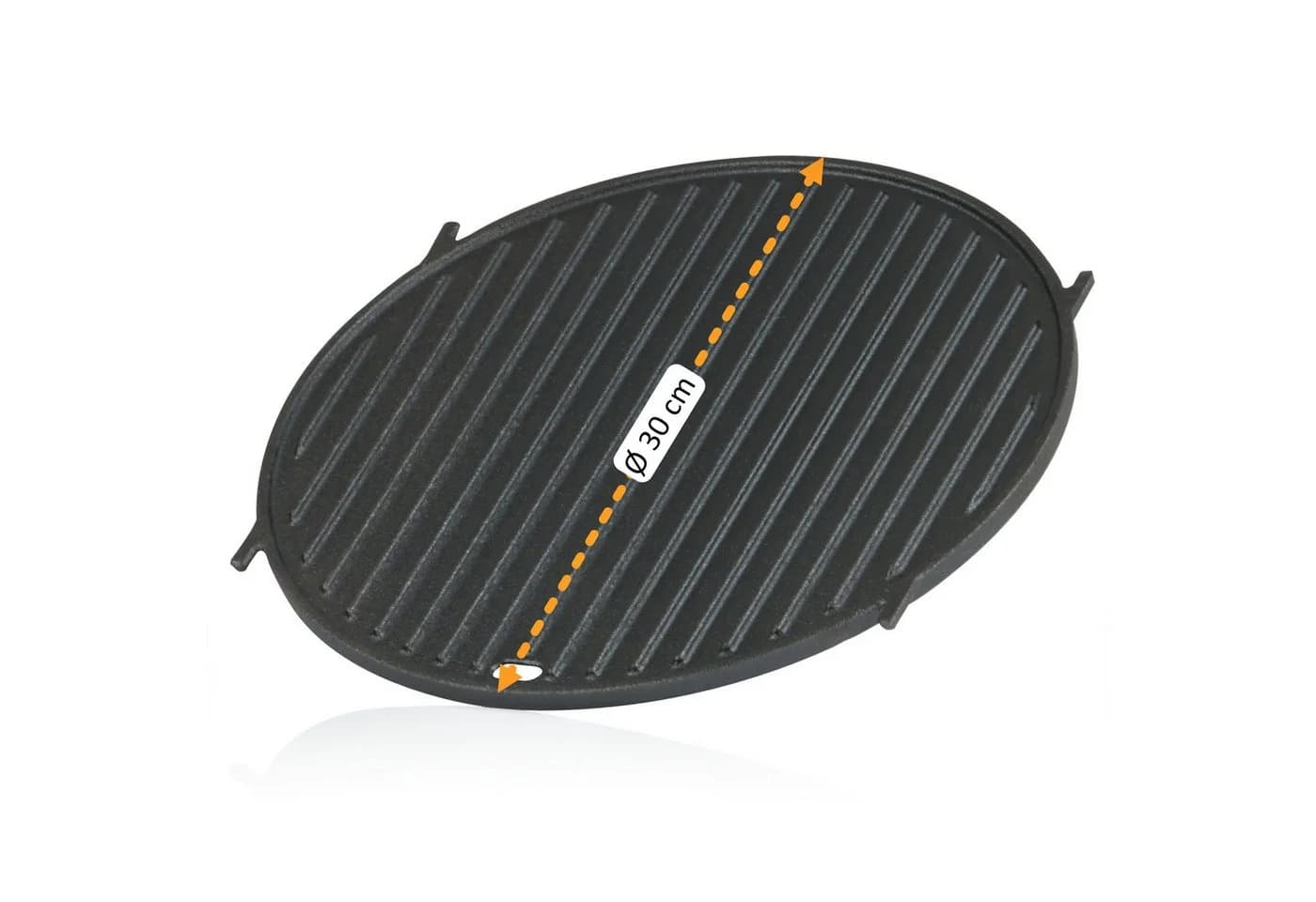 BBQ-Toro Gusseisen Grillplatte Ø 30 cm Schwarz - Bild 3