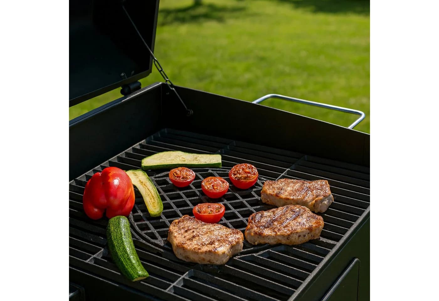 BBQ-Toro Gusseisen Grillrost System 60x44 cm Schwarz