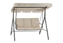 HinHocker Hollywoodschaukel 3-Sitzer mit Sonnendach Beige Bild 2